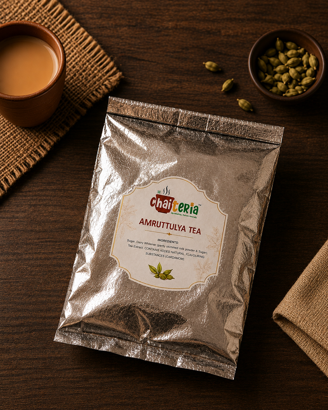 Chaiteria Amruttulya Tea 1 kg pack with cardamom